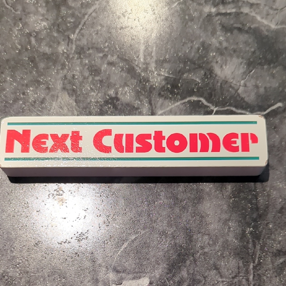 Melissa And doug Next Customer/ Lane Closed Sign For Kids Play